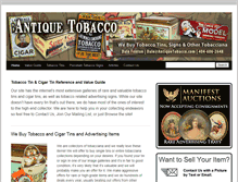 Tablet Screenshot of antiquetobacco.com